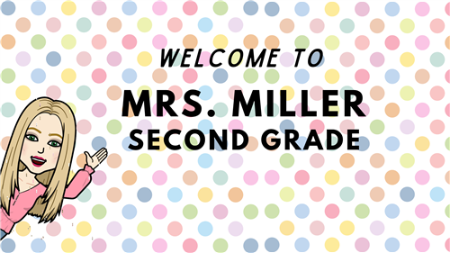 Welcome to Mrs. Miller's Second Grade Welcome to Mrs. Miller's Second Grade